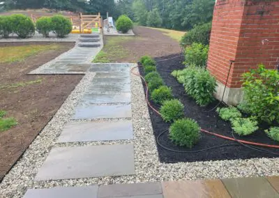 Modern walkway by Modena NH - hardscapes auburn nh