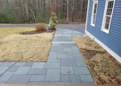 Concrete walkway made by Modena NH - fiberglass pools hampstead nh