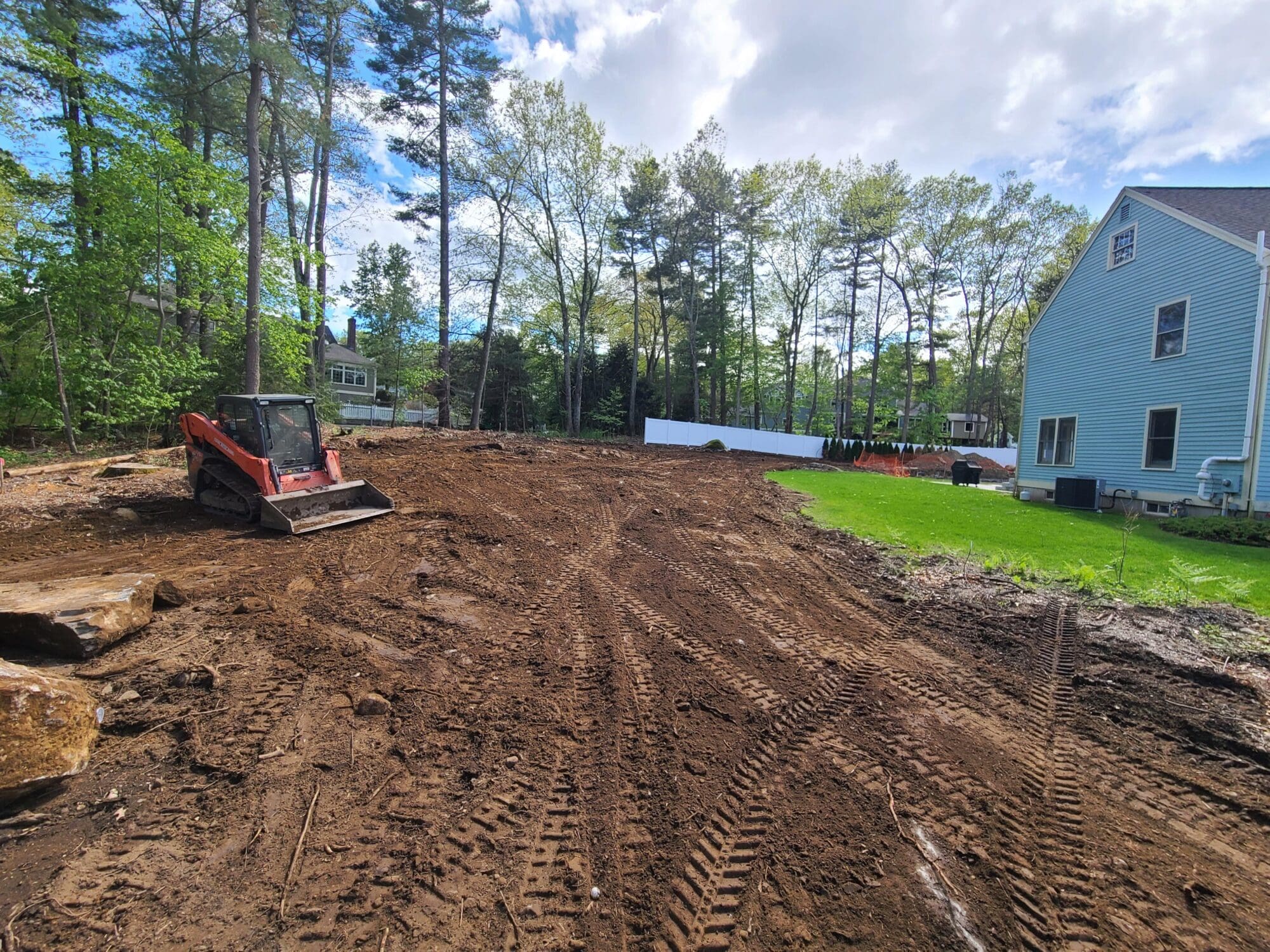 Excavation process for landscaping project - excavation hudson nh
