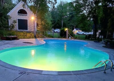 Lit swimming pool made by Modena NH - fiberglass fiberglass pools amherst nh