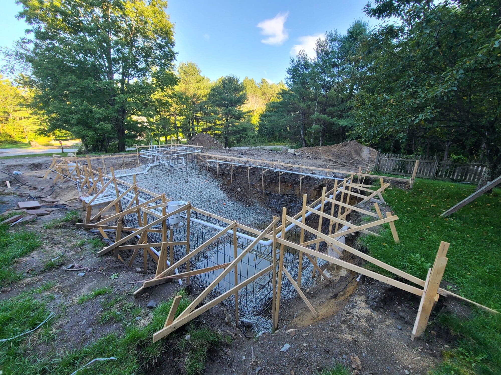 Installation of in-ground swimming pool - inground pool companies near me
