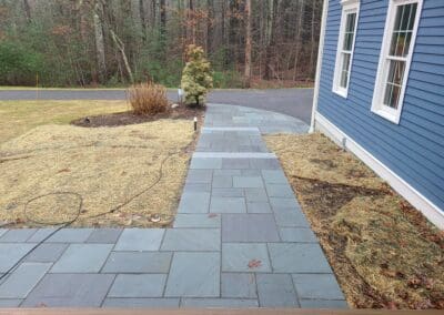 Concrete walkway made by Modena NH - fiberglass pools hampstead nh