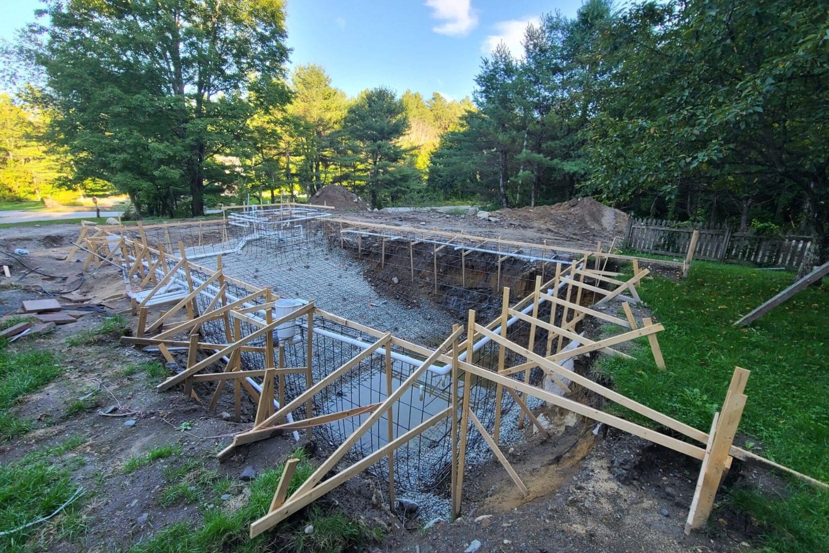 Installation of in-ground swimming pool - inground pool companies near me